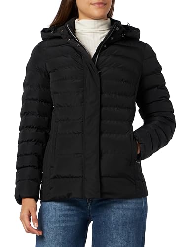 Geox Damska kurtka ANEKO BLACK38_IT, czarny, 38