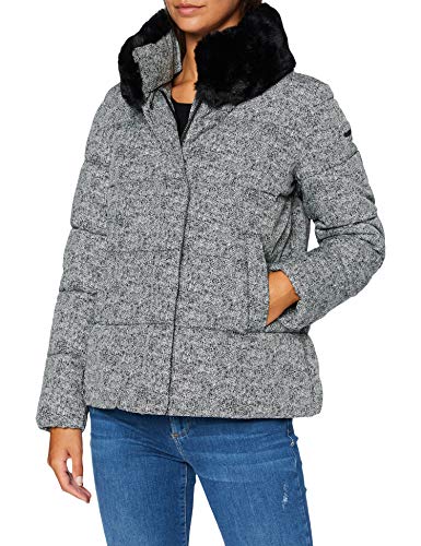 Geox W PORTHYA JKT B kurtka damska, biały/czarny żuć, 40