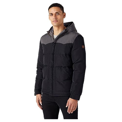 Wrangler Męska kurtka puchowa, czarny, 4XL