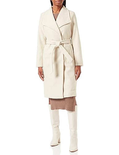 Bestseller A/S Damski płaszcz VMPAULA FIE Long Coat NOOS, Oatmeal, XL, Oatmeal, XL