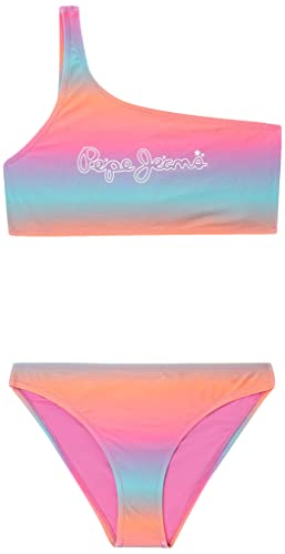 Pepe Jeans Dziewczęcy kostium kąpielowy MAUVETY dwuczęściowy, wielokolorowy, 4, multi, 4 lat