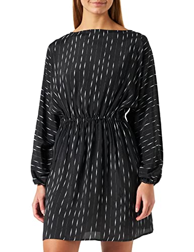 Sisley Damska sukienka 4LRELV02J, wielokolorowa, czarna, 75B, 48