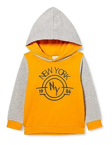 NAME IT Bluza chłopięca Nmmveblock Ls Sweat Wh Unb L, Z?oty blask, 104