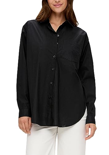 Q/S by s.Oliver Bluzka damska z długim rękawem szara/czarna 32, szary/czarny, 32