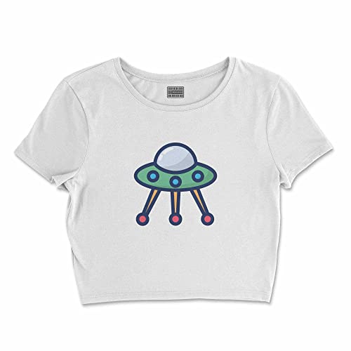 Bona Basics, Damski T-shirt basic, z nadrukiem cyfrowym, 100 bawełny, biały, swobodny, damski top, rozmiar: S, biały, S