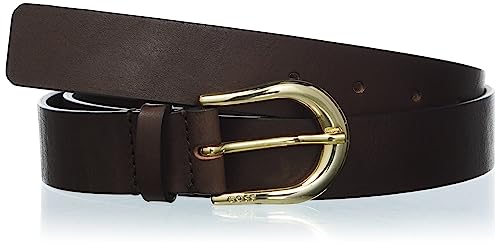 BOSS Pasek damski, Dark Brown203, 80
