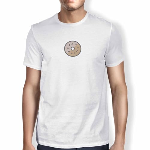 Green Fish, Basic męski T-shirt, 100% bawełna, Regular Fit, Digital Icon Printed, rozmiar: S, kolor: biały, biały, S