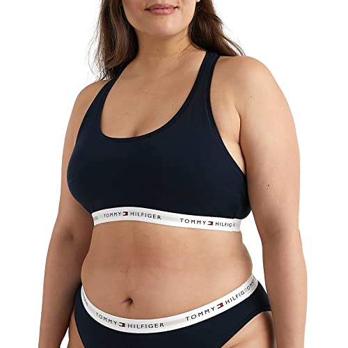 Tommy Hilfiger Damski biustonosz bez podszewki Bralette Curve, Pustynne niebo, XL