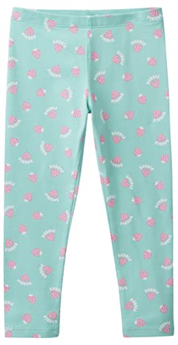 United Colors of Benetton Dziewczęce legginsy modelujące 3XFUGF01S, Acquamarina a Fantasia 68Q, XS, Acquamarina a Fantasia 68q, XS