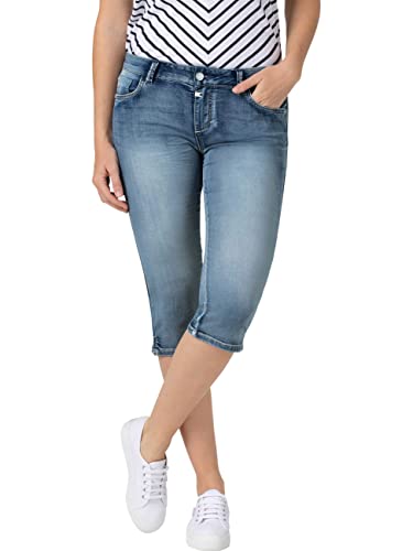 Timezone Damskie legginsy AleenaTZ 3/4, Aqua Blue Wash, 28W Regularny
