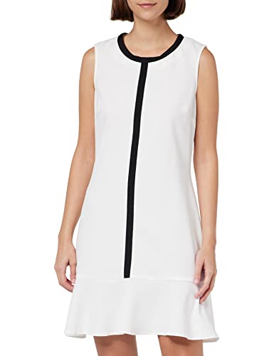 Naf Naf Anna R1 Sukienka, Biała/Czarna, 40 Kobiety, Biały/Czarny, 38