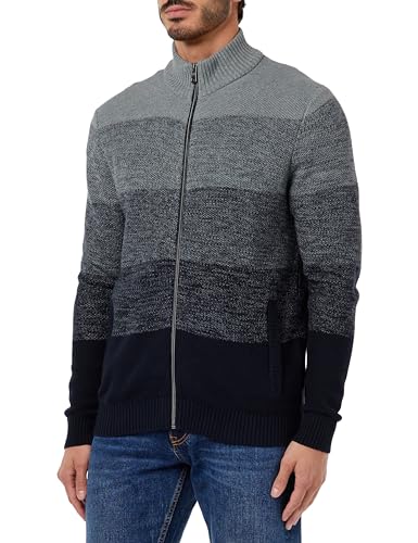 bugatti Męska kurtka z dzianiny, szary-250, 3XL