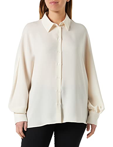 Seidensticker Damska bluzka z długim rękawem, regularny krój, biała (off-white), 42, off-white, 42
