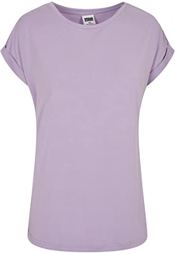 Urban Classics Damski kombinezon damski, krótki kombinezon z wiskozy, jednoczęściowy, z paskiem z wiskozy, rozmiary XS-XL, fioletowy, 3XL