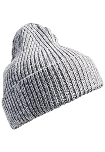 camel active Męska czapka beanie 406490/8M49, szary (Stone Gray), OS