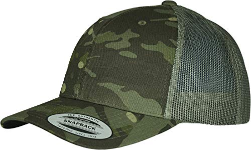 Flexfit Czapka bejsbolówka unisex Trucker Multicam, wielokolorowy (multicam tropic), jeden rozmiar