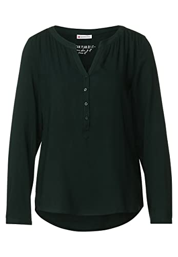 Street One Damska A342827 bluzka z długim rękawem, deep Clary Mint, 34, Deep Clary Mint, 34