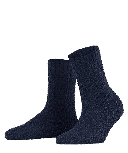 FALKE Damskie skarpety Seashell zrównoważona bawełna biologiczna półwysoka, bez wzoru, 1 para skarpet, niebieski (Iris 6577), 35-38