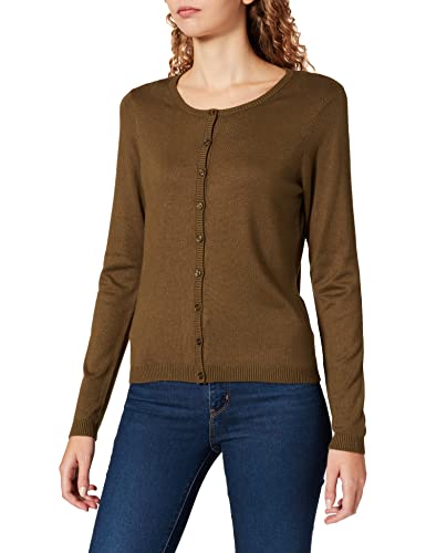 Minus Sweter damski New Laura Cardigan, Dark Olive Melange, XL
