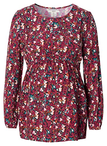 ESPRIT Maternity Bluzka damska z długim rękawem i nadrukiem, Dark Red - 611, 42