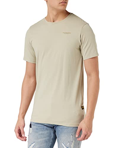 G-STAR RAW Męski t-shirt, beżowy (Spray Green C723-D606), XS, beżowy (Spray Green C723-d606), XS