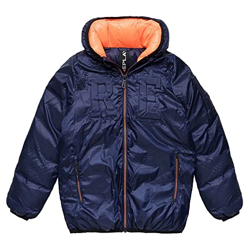 Replay Chłopięce SB8033 Anorak, 857 Blue Ink, 14A