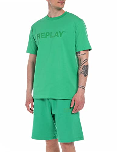 Replay T-shirt męski, 630 Real Green, XS