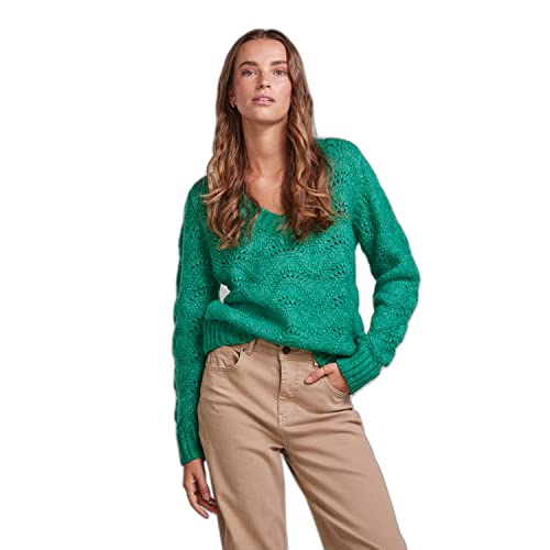 PIECES Damski sweter PCBIBBI LS z dekoltem w serek NOOS BC Pulower, rozmiar S