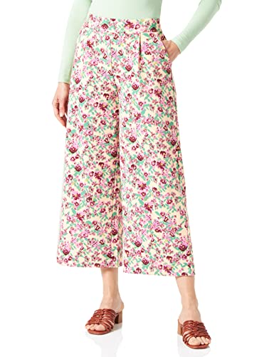 ICHI Damskie spodnie IHKATE Print PA15 rekreacyjne, 201850/Structured Flower Mix1, S, 201850/Structured Flower Mix1, S