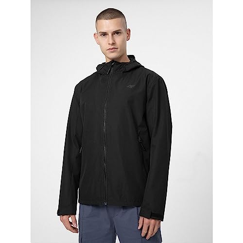 4F Męska kurtka techniczna, DEEP BLACK, L