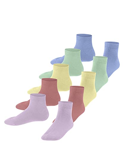 ESPRIT Uniseks - dzieci Skarpety do trampek Solid-Mix 5-Pack K SN Organiczna Bawełna krótkie jednokolorowe 5 Pak, Wielokolorowy (Sortiment 0030), 23-26 (2-3 lata)