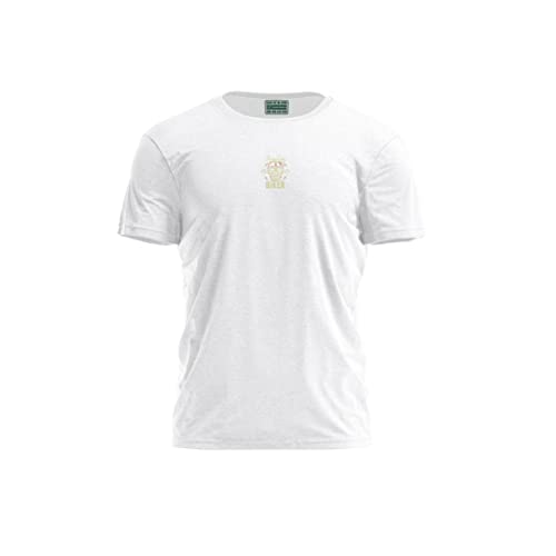 Bona Basics, Męski T-shirt z cyfrowym nadrukiem,% 100 bawełna, biały, na co dzień, męskie topy, rozmiar: M, biały, M