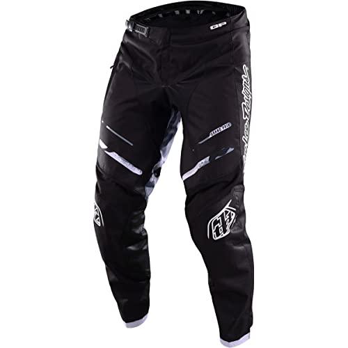 Troy Lee Designs GP PRO Pant; Blends Camo Black/White 28, Czarny