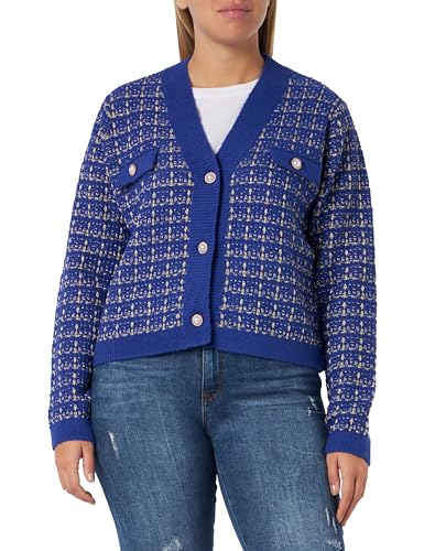 SIDONA Damski kardigan 11025233-SI01, ciemnoniebieski, XL/XXL, granatowy, XL-XXL