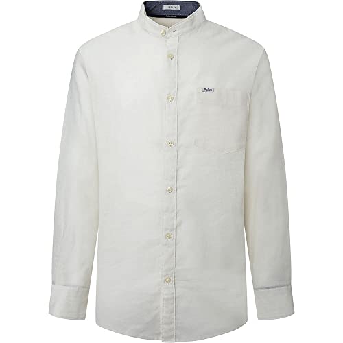 Pepe Jeans Męska koszula LEVENSHULME, biała, S, Off-White, S