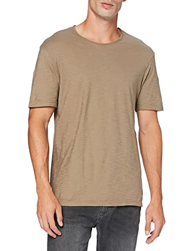 United Colors of Benetton Męski T-shirt 3je1j19a5 Sweter, Fossil 04b, L