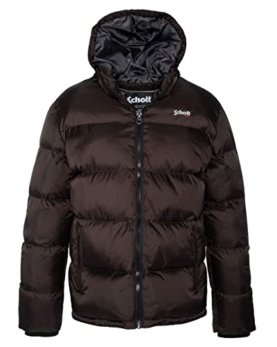 Schott NYC Idaho Kurtka puchowa ZIPPEE COL Top Schott, ciemny brąz, L dorośli
