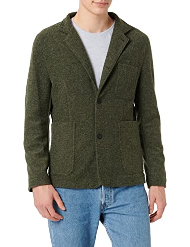 camel active Męska marynarka 442295/8I41, luźny blezer, oliwkowy brąz, 60 (DE)