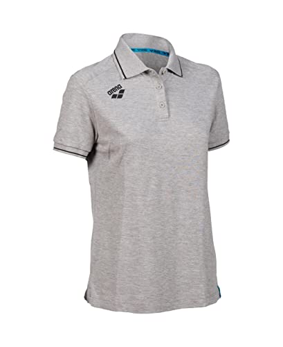 ARENA Damska koszulka polo Team z bawełny Solid T-Shirt, szary (Medium Grey Heather), XL