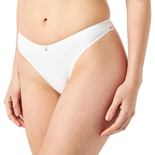 Women'secret Stringi Bielizna Damska, Żółty, Biały, XL