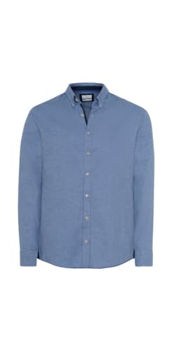 BRAX Męska koszula w stylu Daniel C Light Smart męska koszula w delikatnej flanelowej koszuli z kołnierzem zapinanym na guziki, Infinity, 3XL
