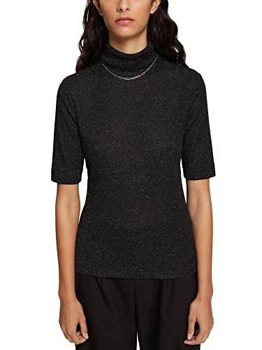 ESPRIT Collection Damska koszulka 112EO1K316, 001/BLACK, XL