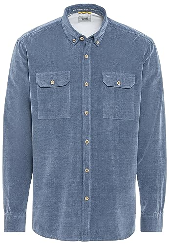 camel active Koszula męska z Broken Corduroy, jasnoniebieski, 3XL