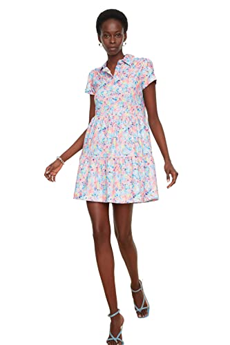 Trendyol Damska sukienka w różowym, w kwiaty, rozmiar S