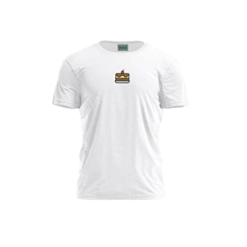 Bona Basics, Męski T-shirt z cyfrowym nadrukiem,% 100 bawełna, biały, na co dzień, męskie topy, rozmiar: S, biały, S