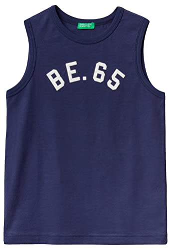 United Colors of Benetton Tank Top 3i1xch00s Dzianina, Ciemnoniebieski 252, 170 cm Chłopiec, Granatowy 252