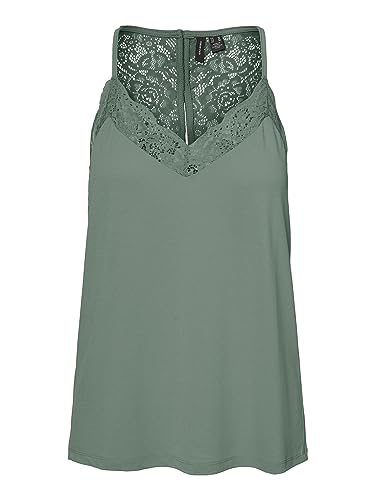 VERO MODA Vmana S/L Lace Top Ga Noos, Laurel Wreath, S