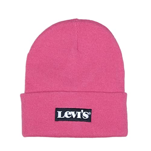 Levi's Czapka dziecięca LAN Serif Beanie Beanie, Shocking Pink, jeden rozmiar