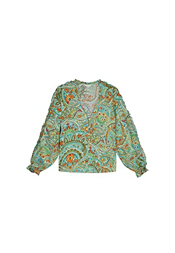 Springfield Bluzka z Nadrukiem Paisley, Turkusowy, Kaczy, 36