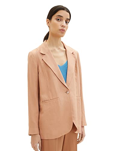 TOM TAILOR blezer damski, 31652 - Muted Hazel Brown, 40